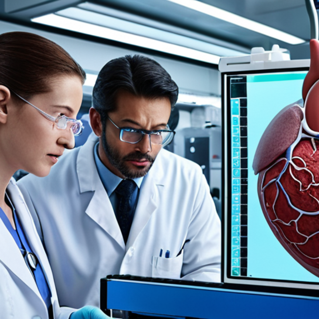 **

*   **Prompt:** A futuristic lab scene. A 3D bioprinter is creating a human organ (kidney or heart). Scientists in lab coats are observing with interest. Focus on the advanced technology and hope for medical breakthroughs.

**